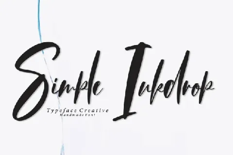 Simple Inkdrop Script font