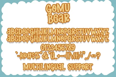 Gomu Bears font