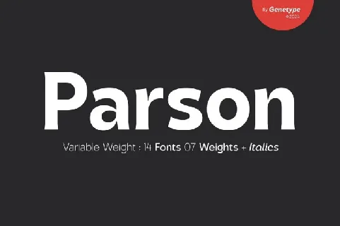 Parson font