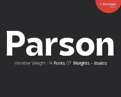 Parson font