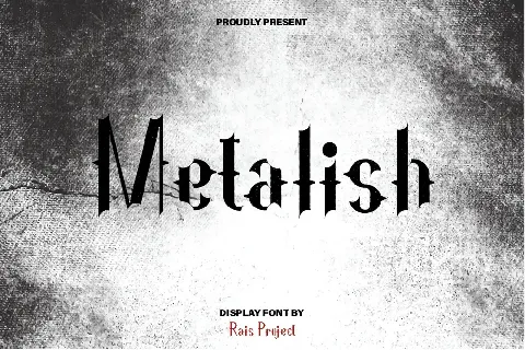 Metalish Demo font