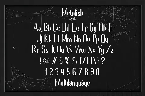 Metalish Demo font