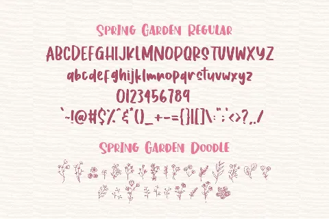 Spring Garden font