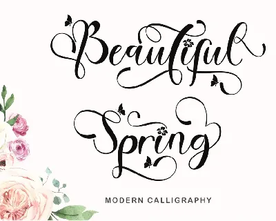 Beautiful Spring font