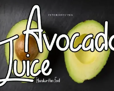 Avocado Juice Display font