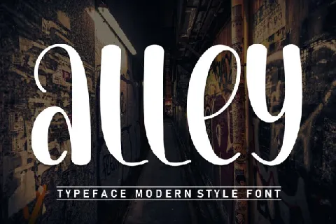 Alley Display font
