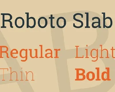 Roboto Slab font