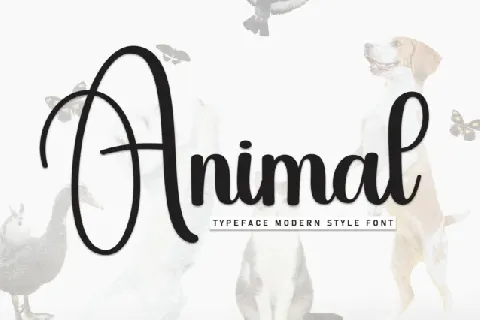 Animal Script font