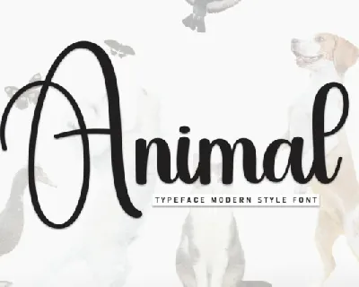 Animal Script font