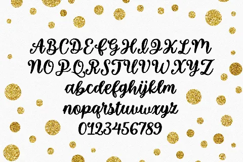 So Much Glitter font