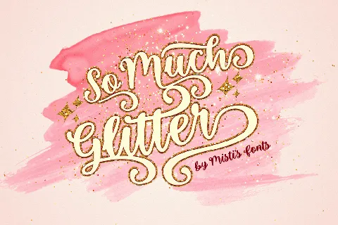 So Much Glitter font