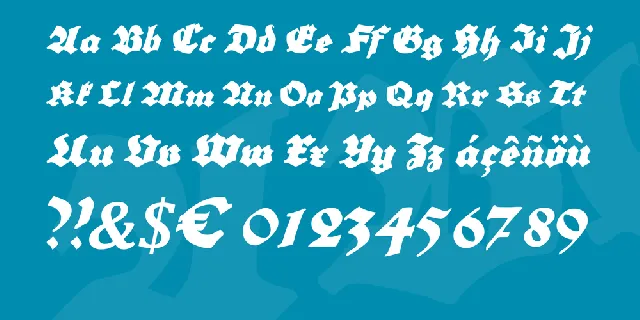 Grobe Plakat Fraktur font