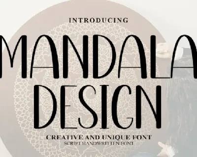 Mandala Design Display font