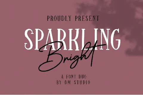 Sparkling Bright font