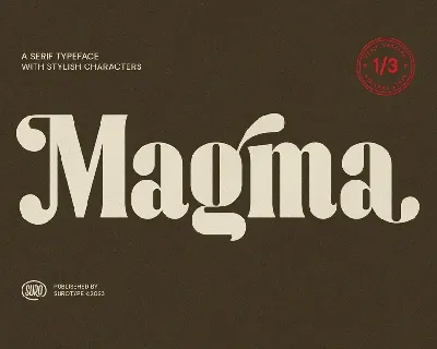Magma font