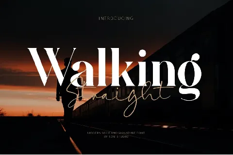 Walking Straight Duo font