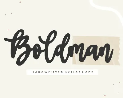 Boldman font