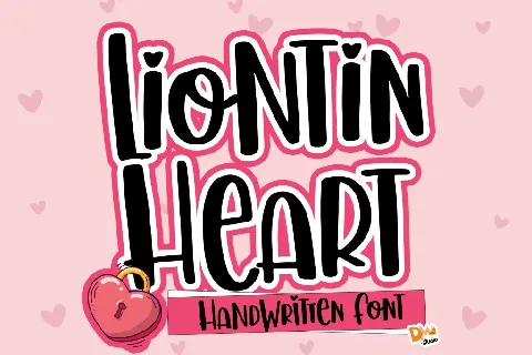 Liontin Heart font