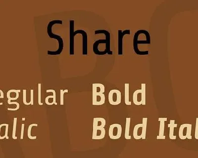 Share font