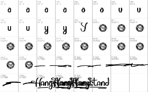 Hangstand Demo font