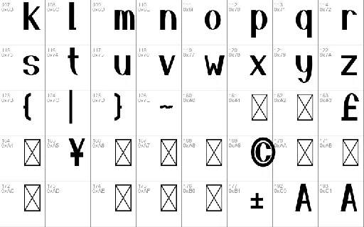 TAROOM font