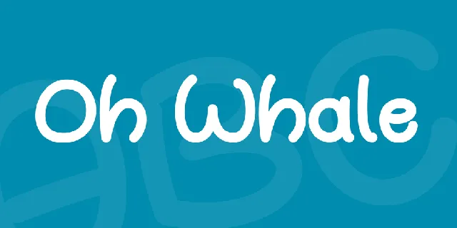 Oh Whale font