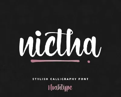 Nictha font