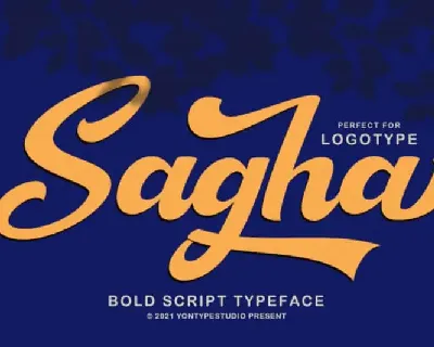 Sagha Script font