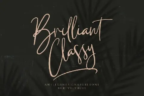 Brilliant Classy Script font