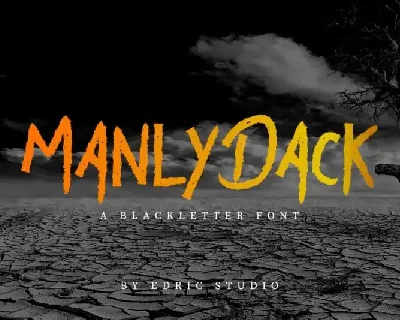 Manly Dack Grunge Script font