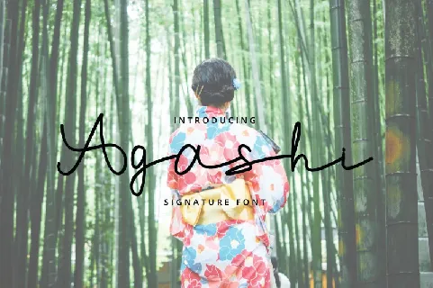 Agashi Signature font