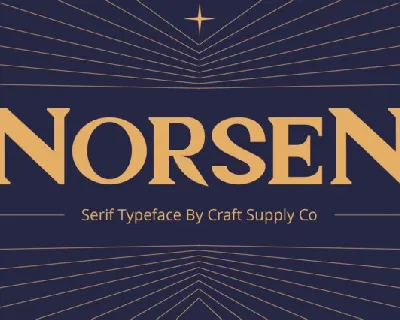 Norsen font