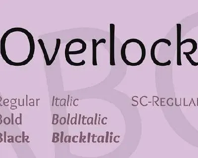 Overlock font