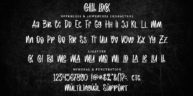 Chill Lock - Personal Use font