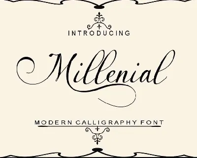 Millenial font