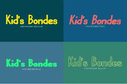 Kids Bondes font