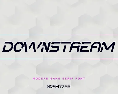 Downstream Demo font