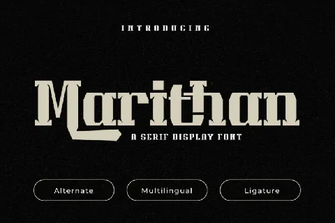 Marithan font