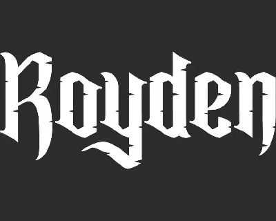 Royden font