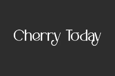 Cherry Today font