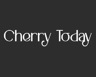 Cherry Today font