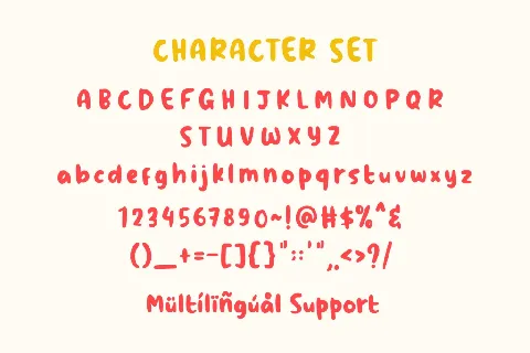 Rainbow Cakes font