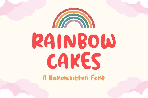 Rainbow Cakes font