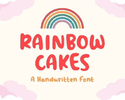 Rainbow Cakes font