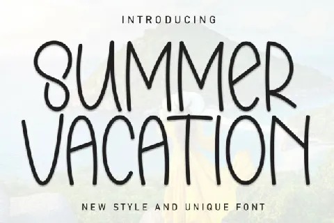 Summer Vacation Display font