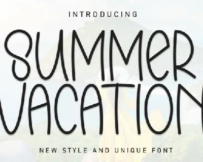 Summer Vacation Display font