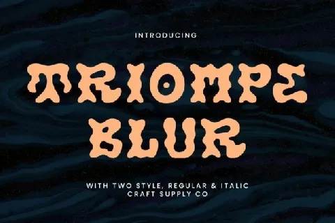 Triompe Blur font