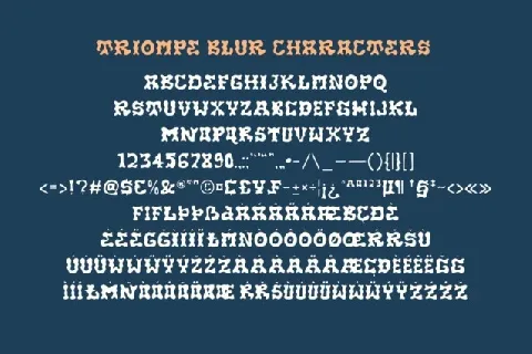 Triompe Blur font