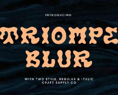 Triompe Blur font