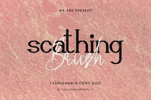 Scathing Brush Duo font